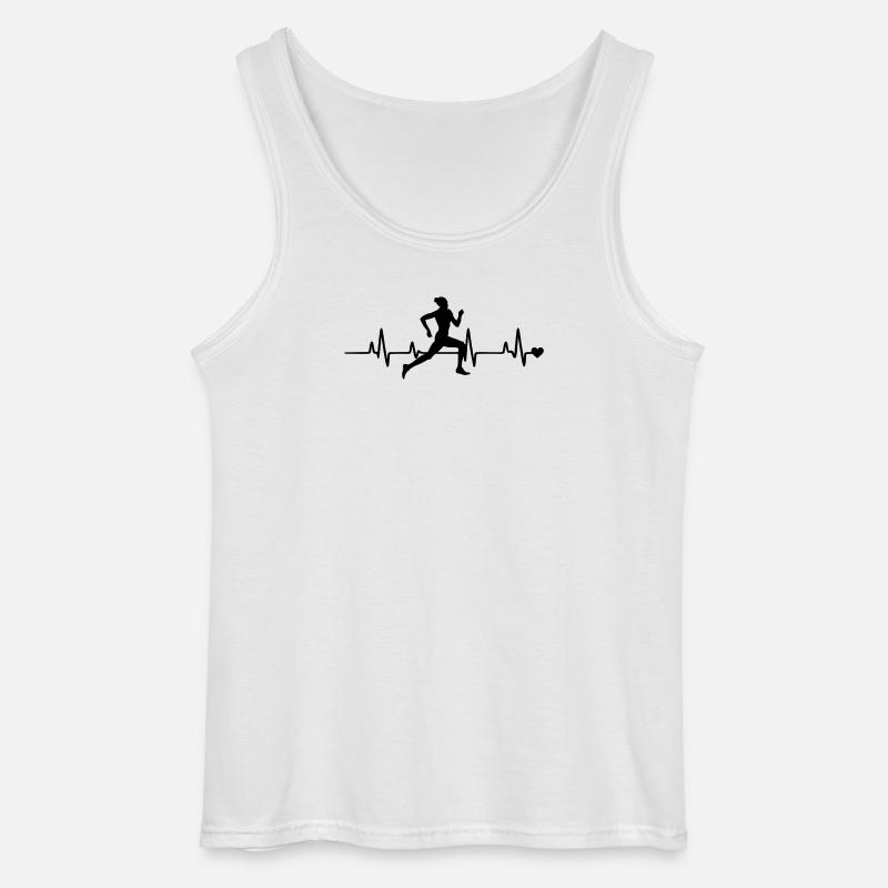Laeuferin - Gildan Männer Tank Top - Weiß