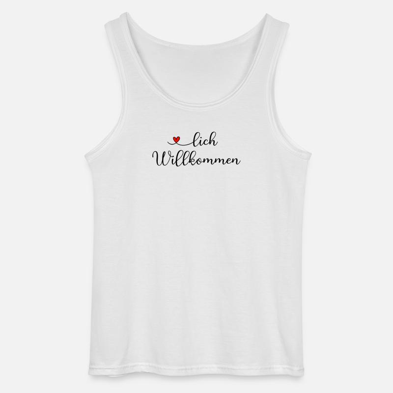 Herzlich Willkommen - Gildan Männer Tank Top - Weiß