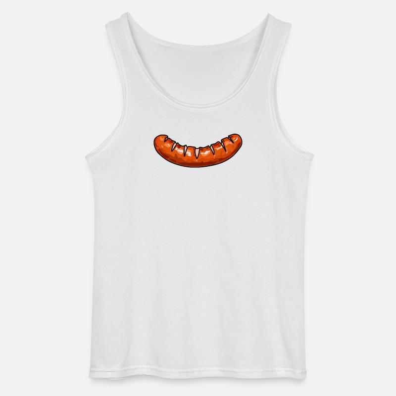 Wurst sausage - Gildan Männer Tank Top - Weiß
