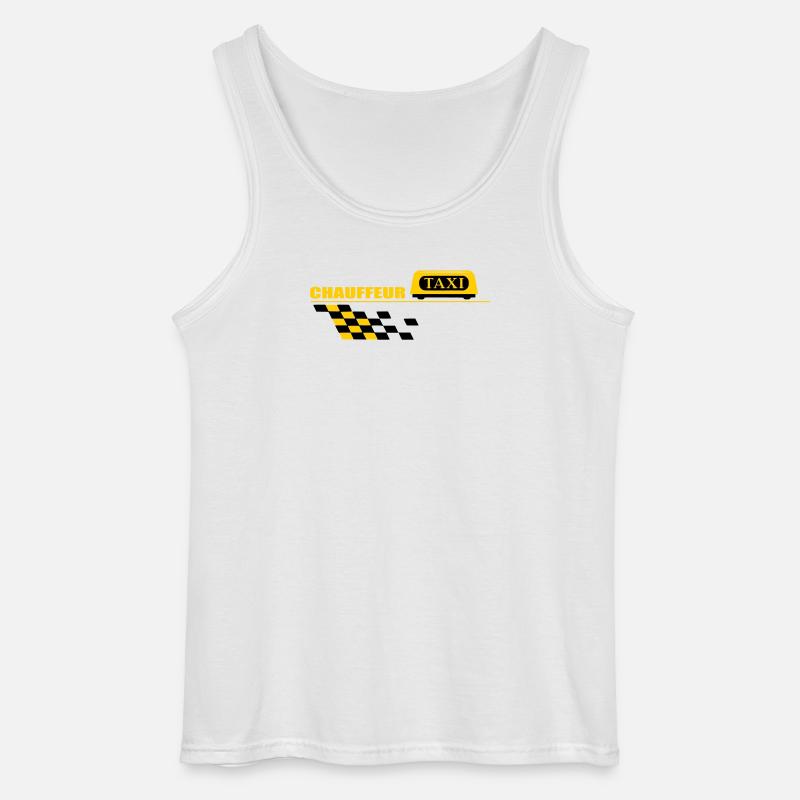 Taxifahrer - Gildan Männer Tank Top - Weiß