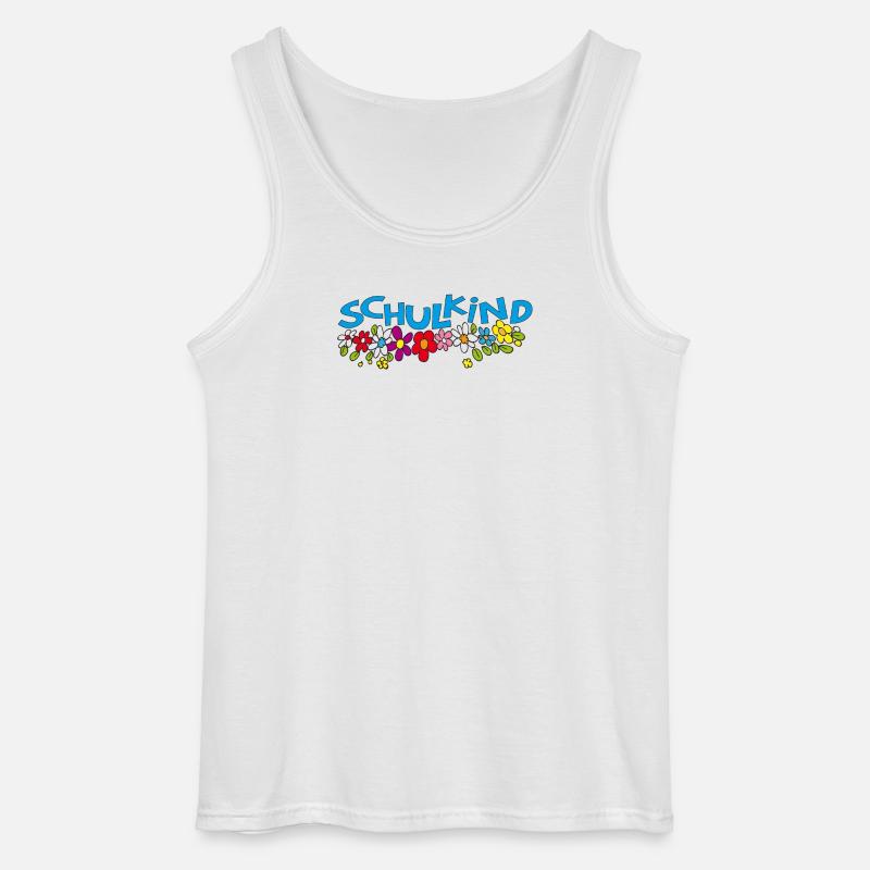 Schulkind - Gildan Männer Tank Top - Weiß
