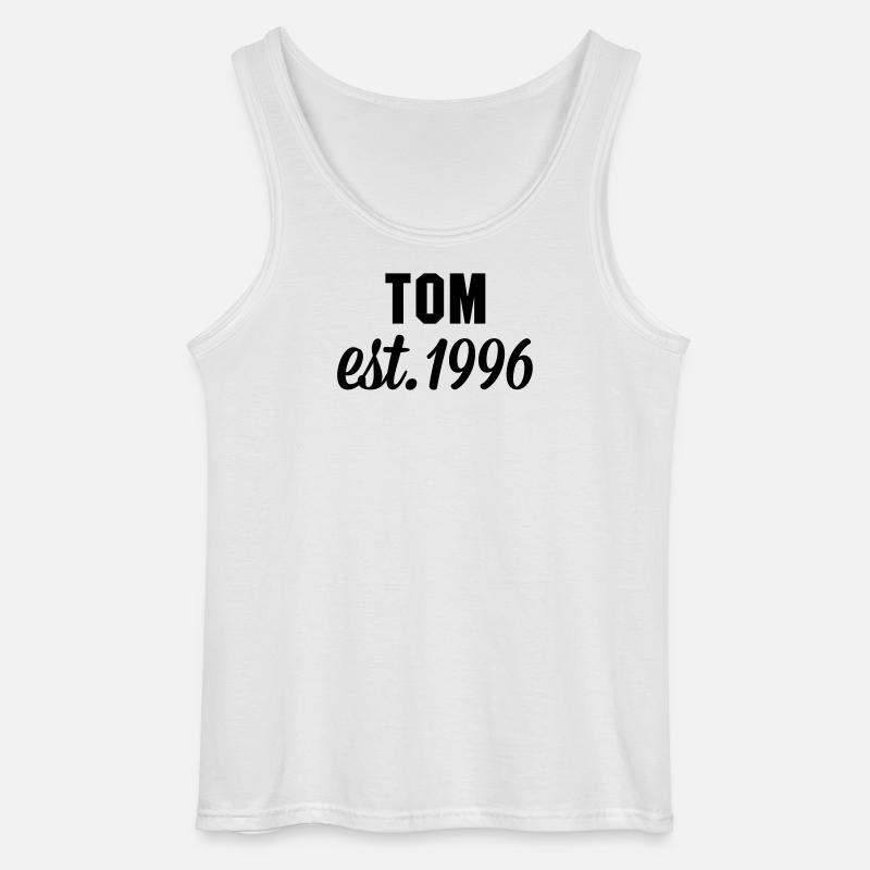 Tom est 1996 - Gildan Männer Tank Top - Weiß