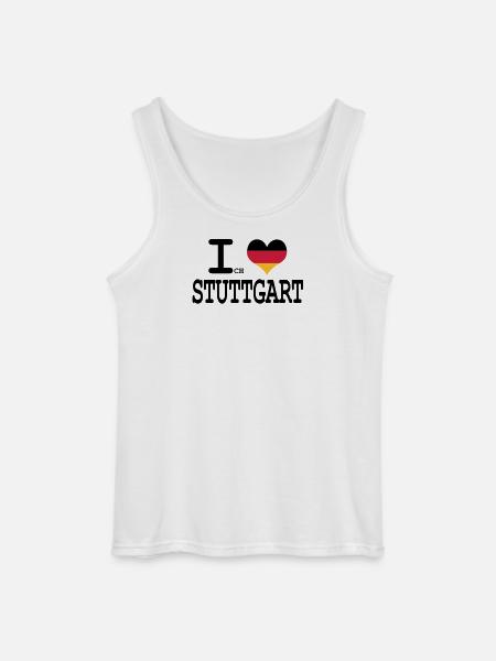 I Love Stuttgart - Gildan Men’s Tank Top - white