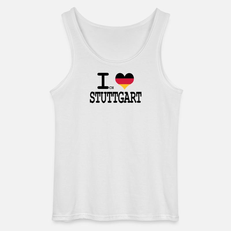 ich liebe stuttgart - Gildan Männer Tank Top - Weiß