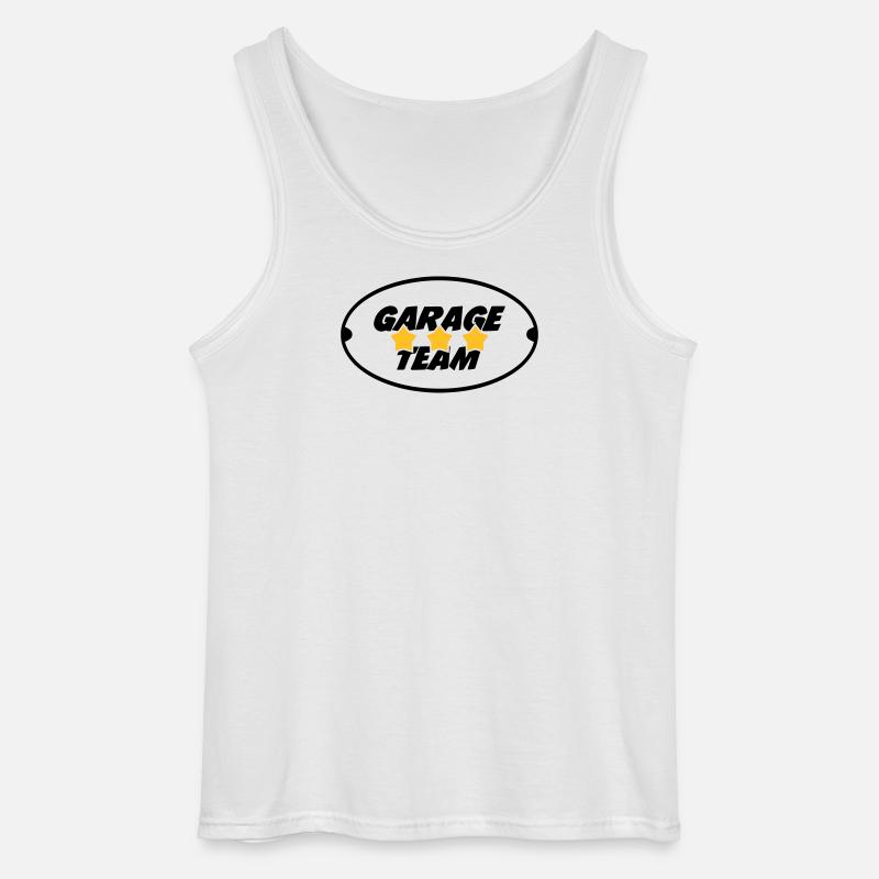 Garage Team - Gildan Männer Tank Top - Weiß