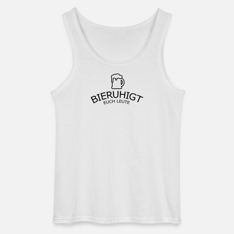 Bieruhigt euch Leute - Gildan Männer Tank Top - Weiß