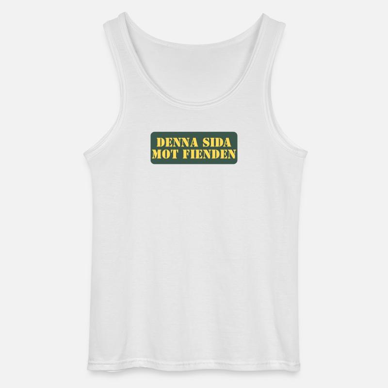 Diese Seite gegen den Feind - Gildan Männer Tank Top - Weiß