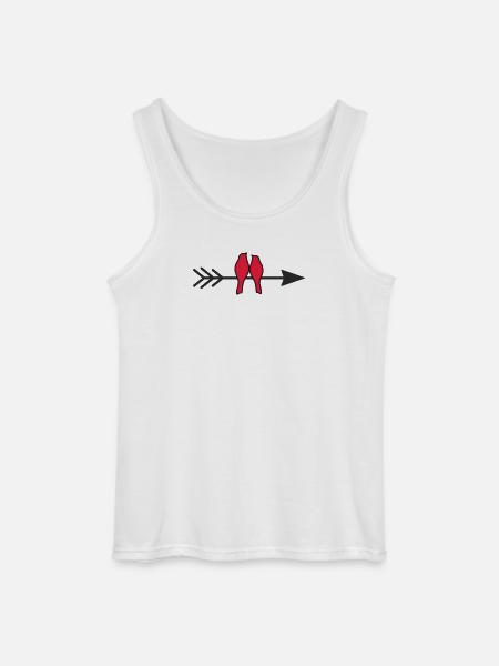 verliebte Vögel - Gildan Männer Tank Top - Weiß