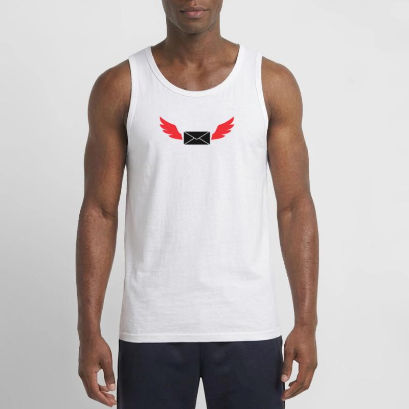 Express Mail Envelope Winged Post Gildan Men’s Tank Top