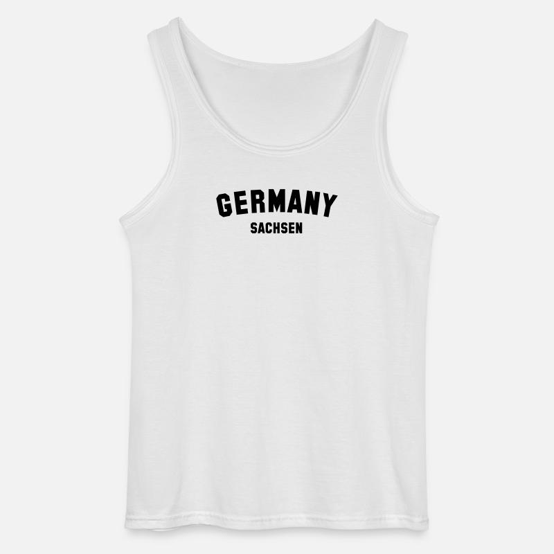 SACHSEN - Gildan Männer Tank Top - Weiß