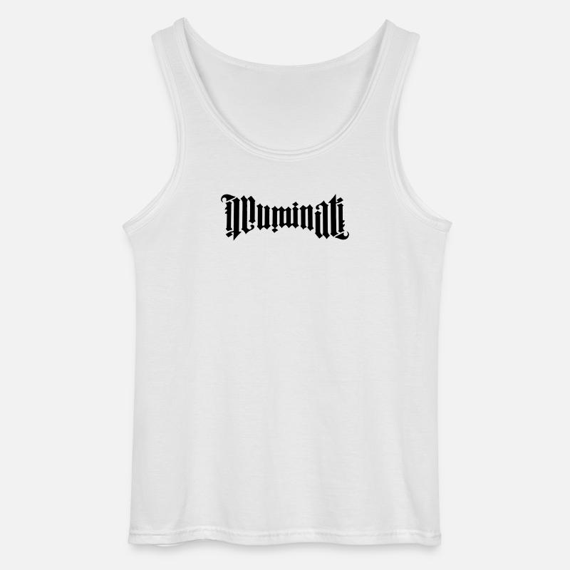 Ambigramm Illuminati - Gildan Männer Tank Top - Weiß