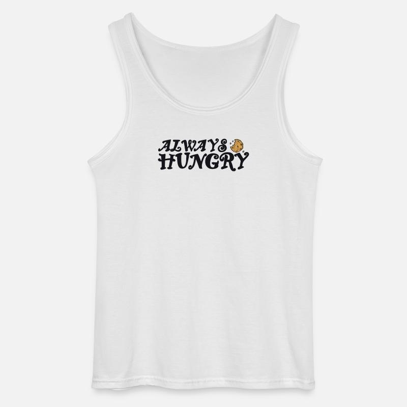 Always hungry mit Cookie - Gildan Männer Tank Top - Weiß
