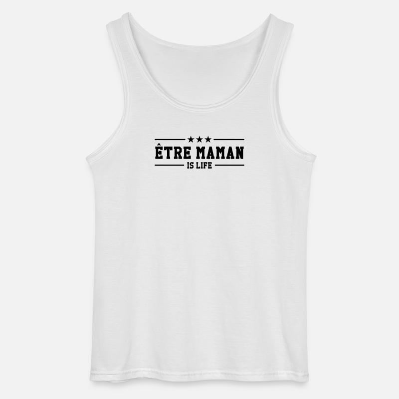Mutter zu sein ist Leben - Gildan Männer Tank Top - Weiß