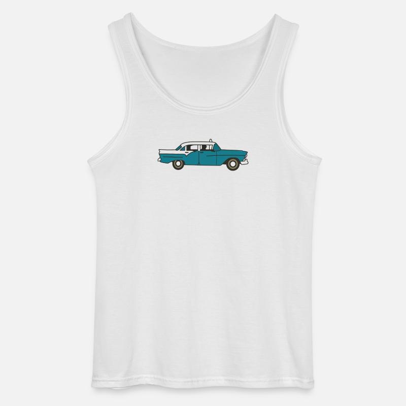 Kubanisches Oldtimer-Auto - Gildan Männer Tank Top - Weiß