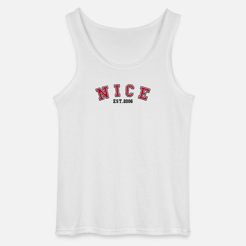 Nice, geschaffen 2006 - Gildan Männer Tank Top - Weiß