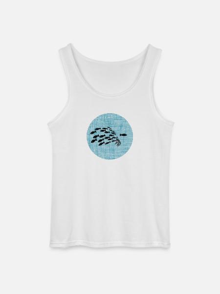 gegen den Strom - Gildan Männer Tank Top - Weiß