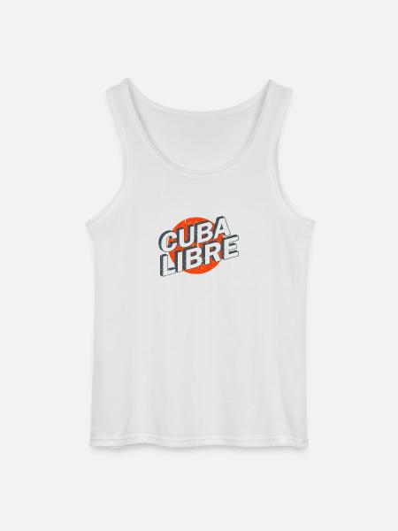 Cuba Libre Retro Poster - Débardeur Gildan Homme - blanc
