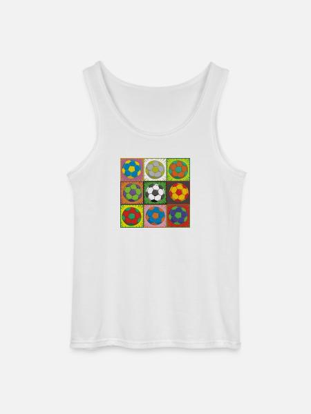 Soccer (Football) Pop Art - Gildan Men’s Tank Top - white