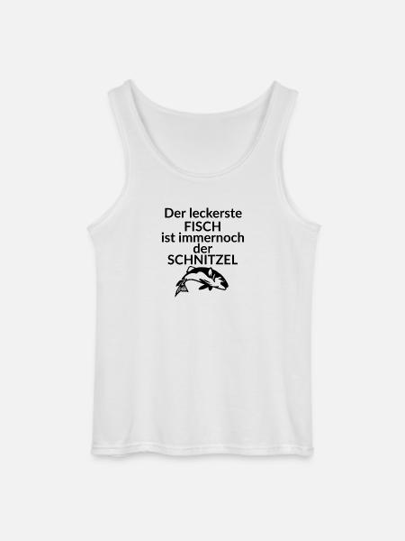 Schnitzel Fish - Gildan Men’s Tank Top - white