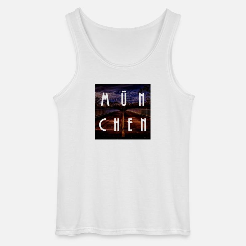 München - Gildan Männer Tank Top - Weiß