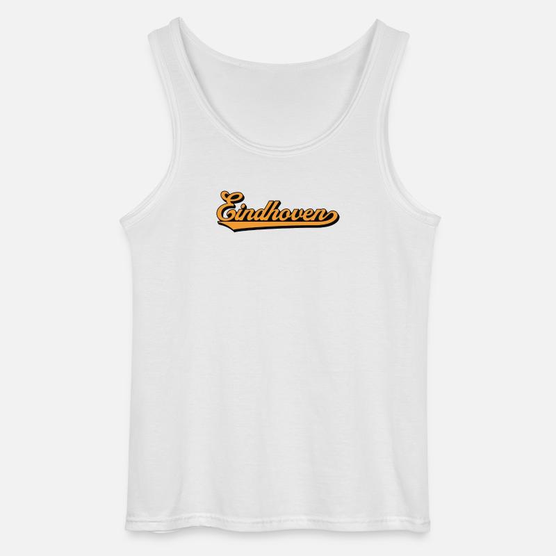 Eindhoven Retro Script - Gildan Männer Tank Top - Weiß