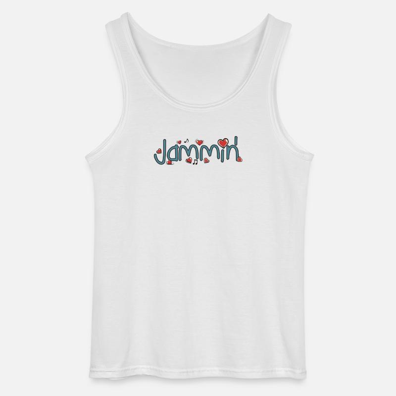 Jammin' - Gildan Männer Tank Top - Weiß