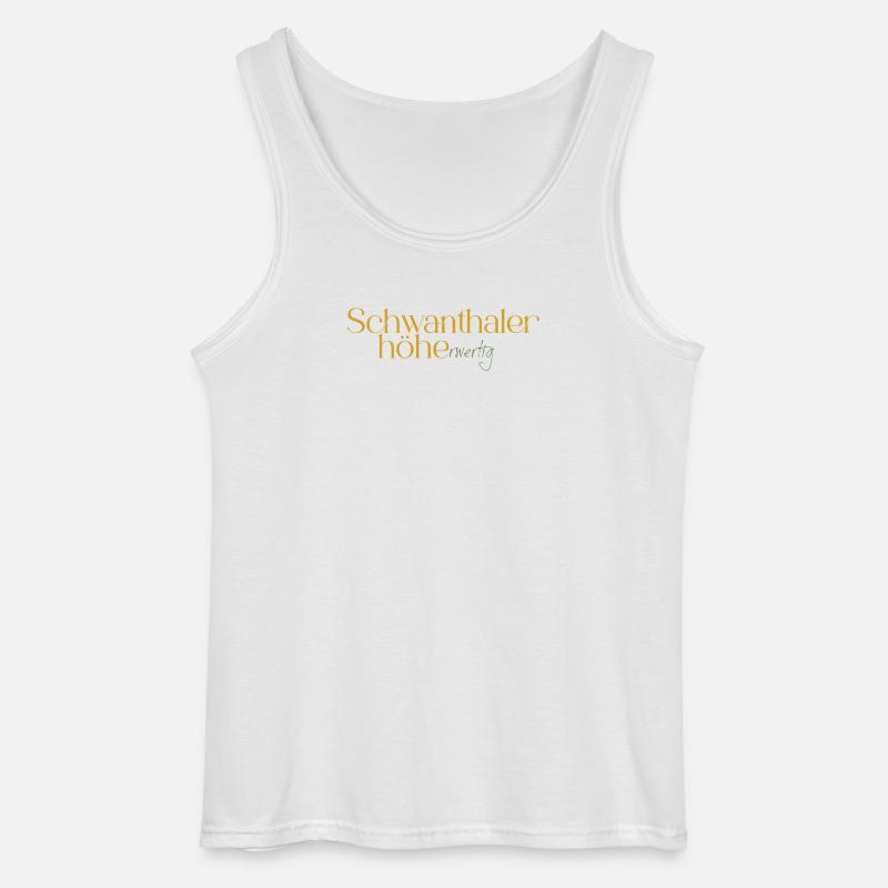 Schwanthalerhöhe Neon Gradient - Gildan Männer Tank Top - Weiß