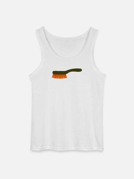 Mushroom Brush Tool Collector - Gildan Men’s Tank Top - white