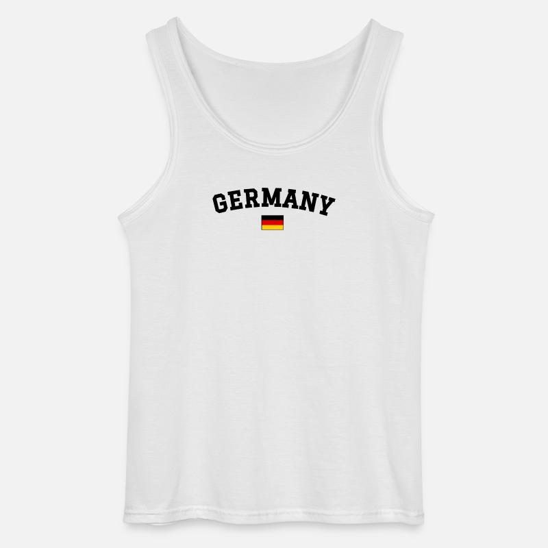 Spanien Flagge Design Englisch Schwarz - Gildan Männer Tank Top - Weiß