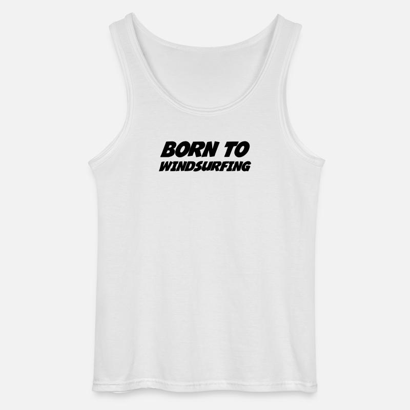 Windsurfen / Windsurfer / Windsurf / Windsurfing - Gildan Männer Tank Top - Weiß