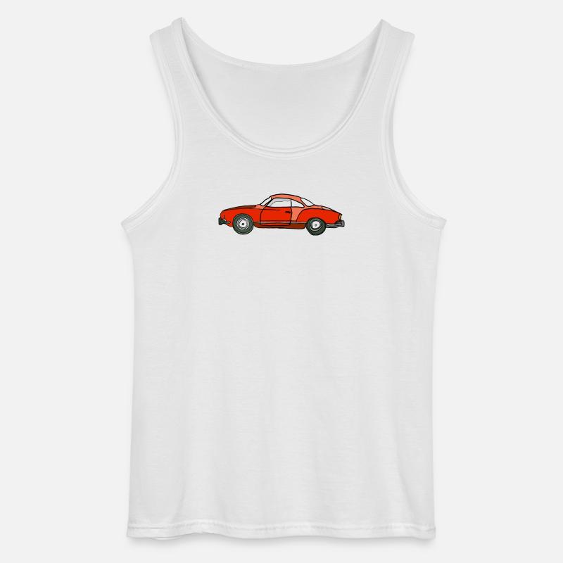 Roter Oldtimer Seitenansicht - Gildan Männer Tank Top - Weiß