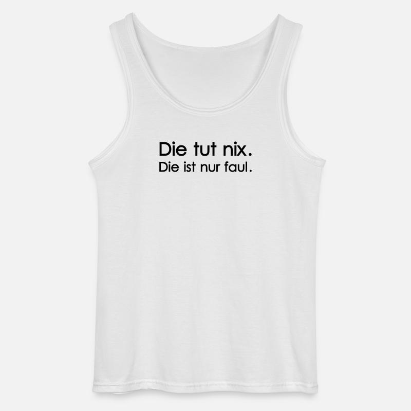 Die tut nix - Gildan Männer Tank Top - Weiß