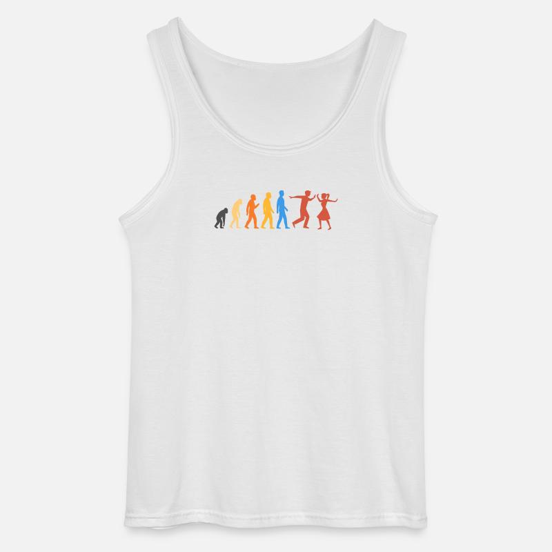 Swing-Tanz - Die höchste Stufe der Evolution - Gildan Männer Tank Top - Weiß