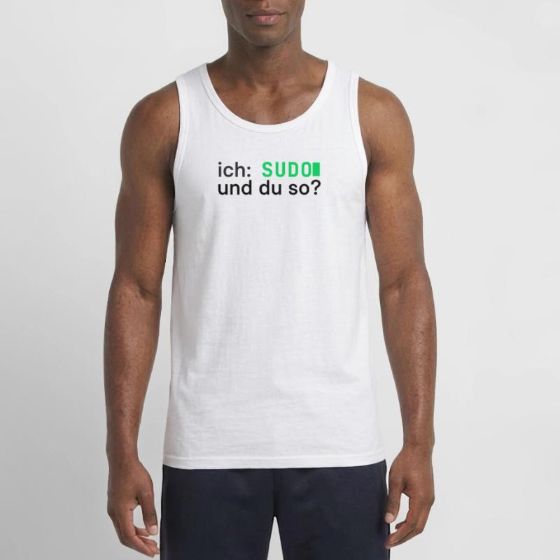 ich: SUDO und du so? Linux Programmierer - dunkel Gildan Männer Tank Top