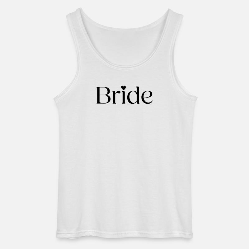 Bride - Gildan Men’s Tank Top - white