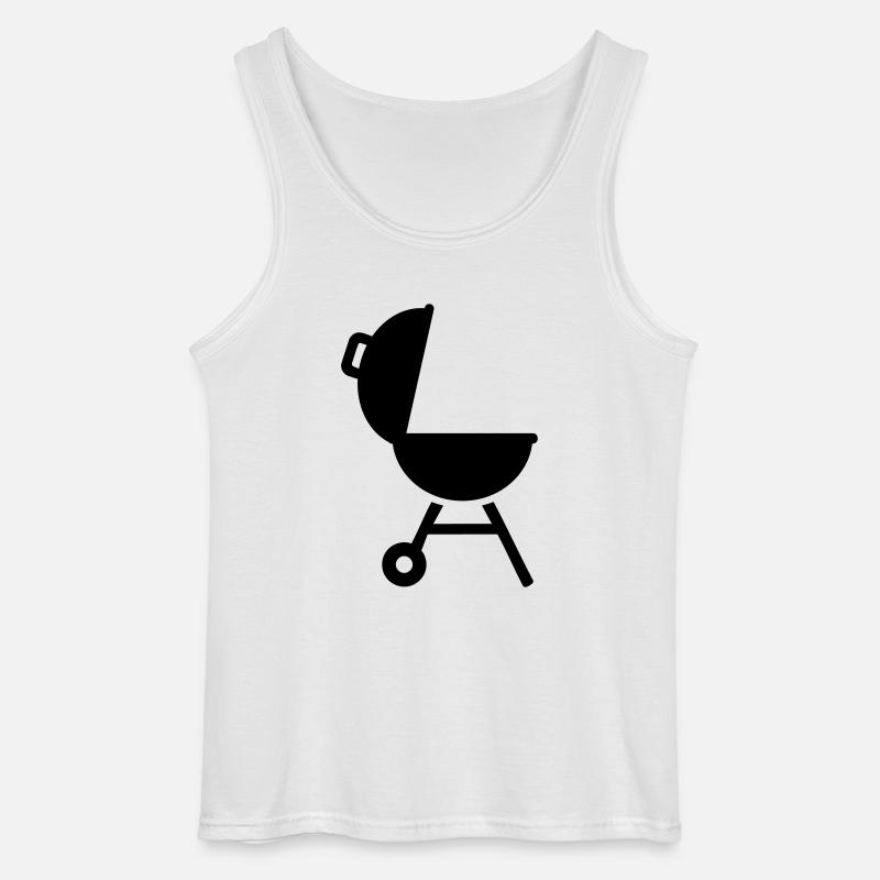 Grill - Gildan Männer Tank Top - Weiß