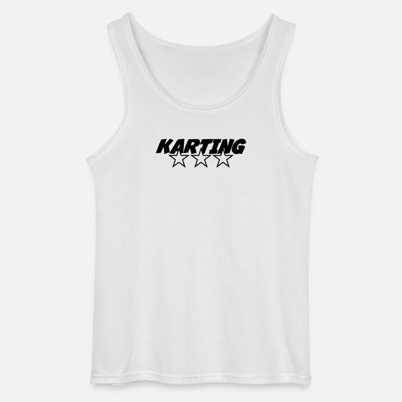 Karting - Gildan Men’s Tank Top - white