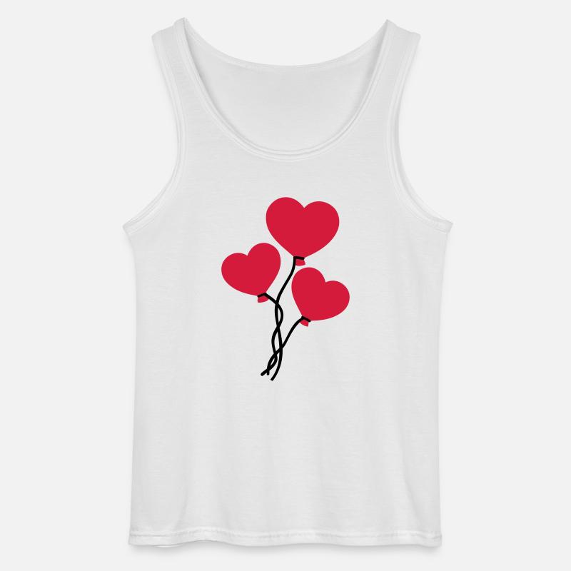 Luftballons - Gildan Männer Tank Top - Weiß