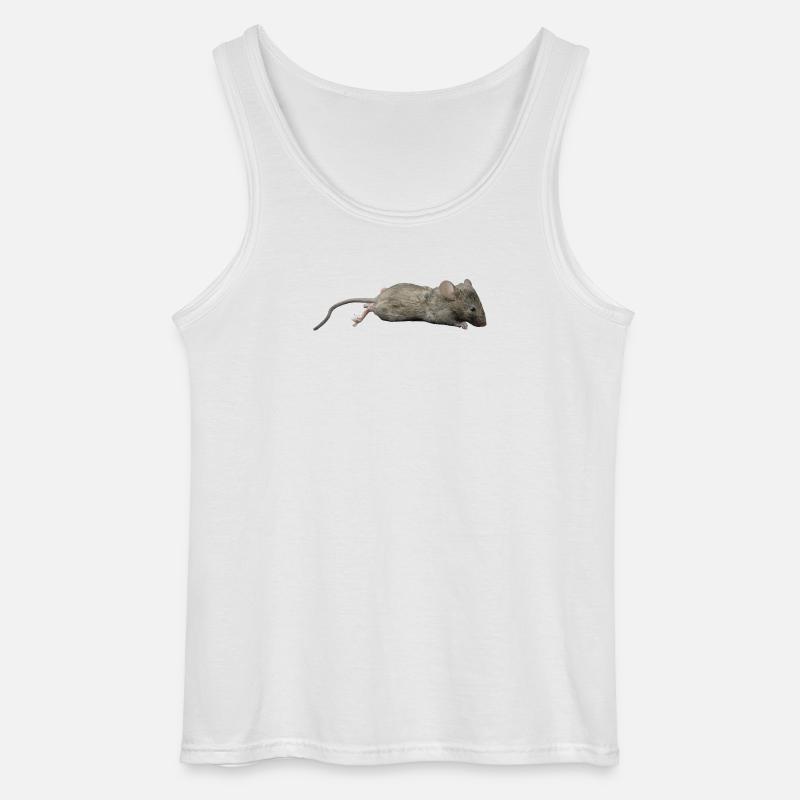 Maus - Gildan Männer Tank Top - Weiß