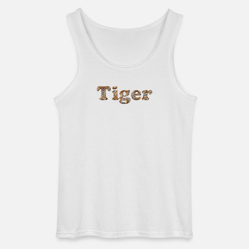 Der Tiger in Dir... - Gildan Männer Tank Top - Weiß