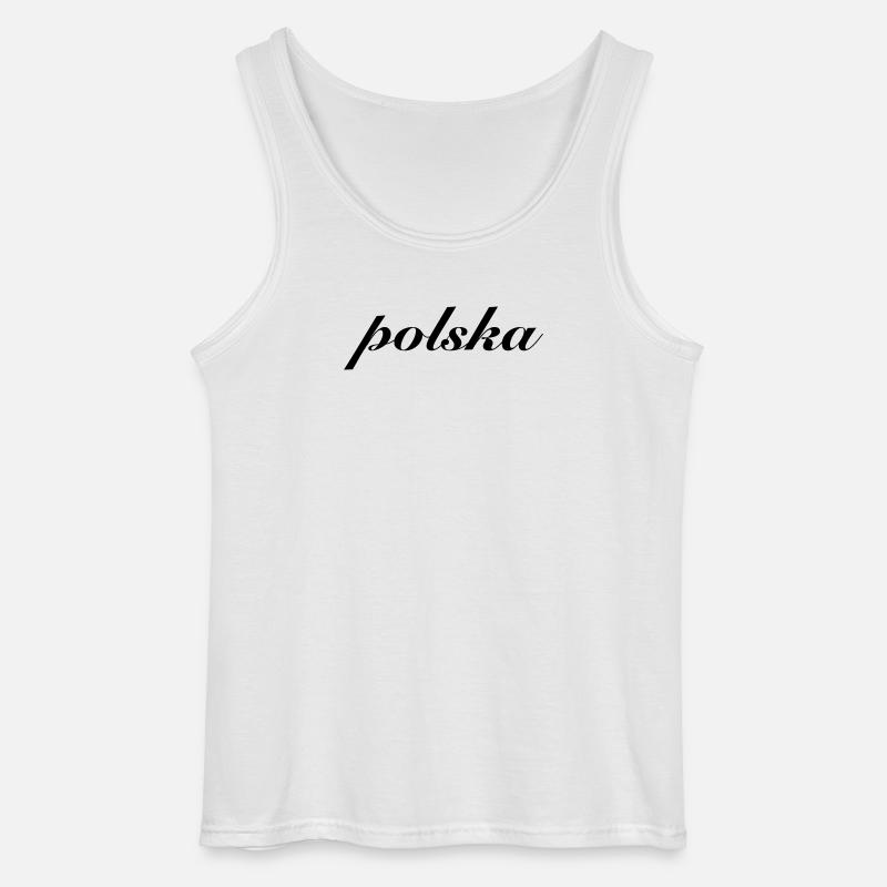 Polska Polen Geschenk - Gildan Männer Tank Top - Weiß