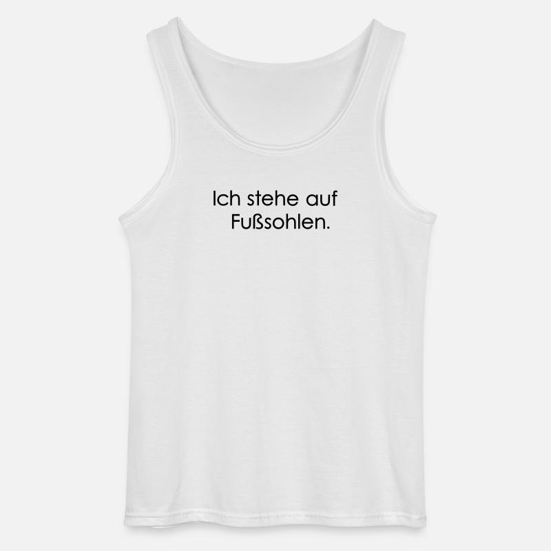 Fusssohlen - Gildan Männer Tank Top - Weiß