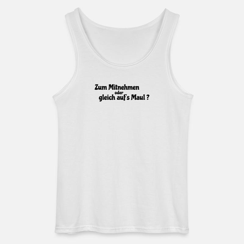 Mitnehmen oder gleich - Gildan Männer Tank Top - Weiß