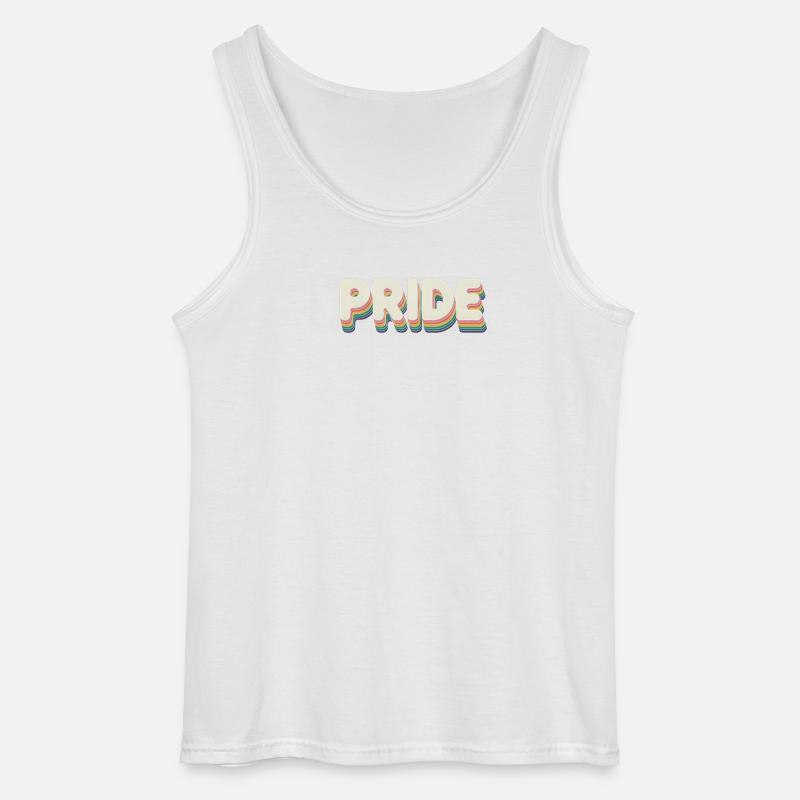 Pride - Cool Queer Logo - Gildan Männer Tank Top - Weiß