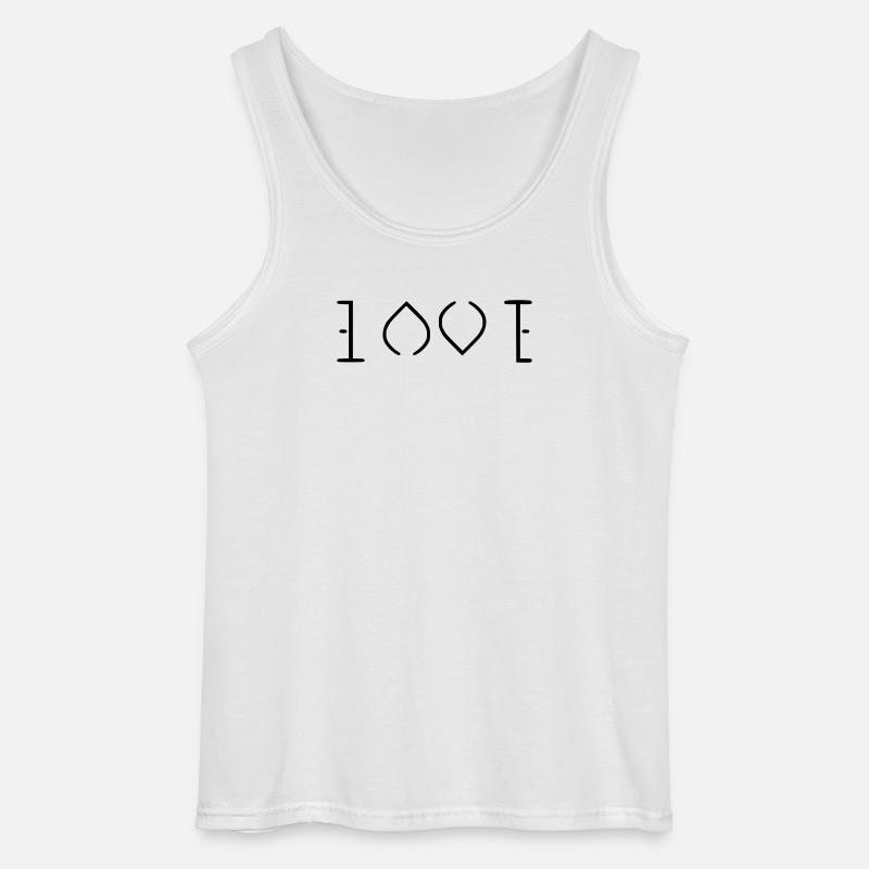 Liebe - Gildan Männer Tank Top - Weiß
