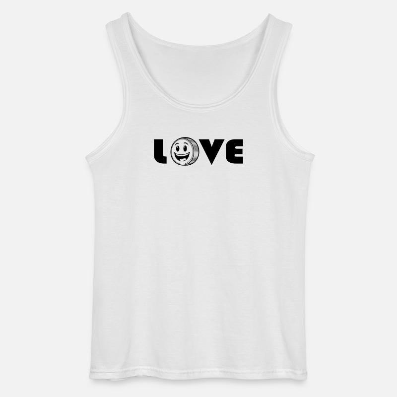 Liebe liebe - Gildan Männer Tank Top - Weiß