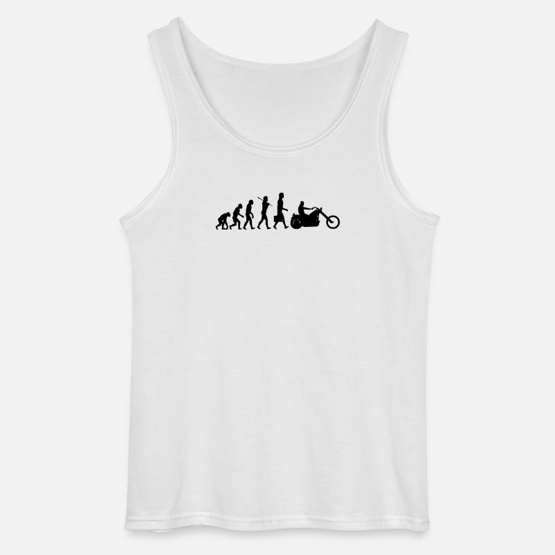 evolution_chopper - Gildan Männer Tank Top - Weiß