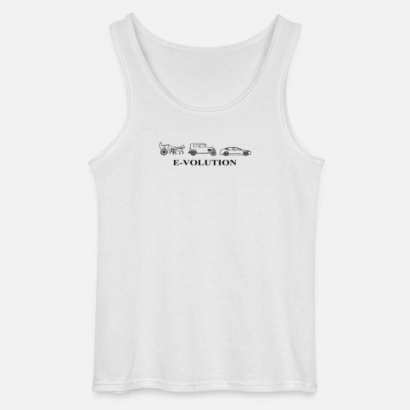 E-Volution Auto Evolution - Gildan Men’s Tank Top - white