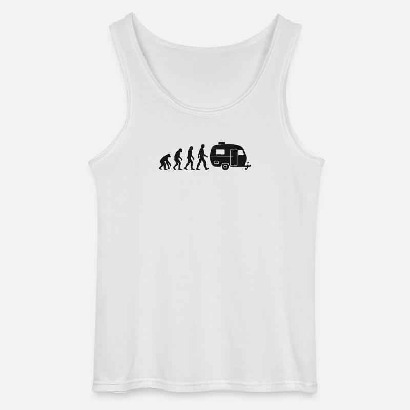 Evolution Caravan Camper - Gildan Men’s Tank Top - white