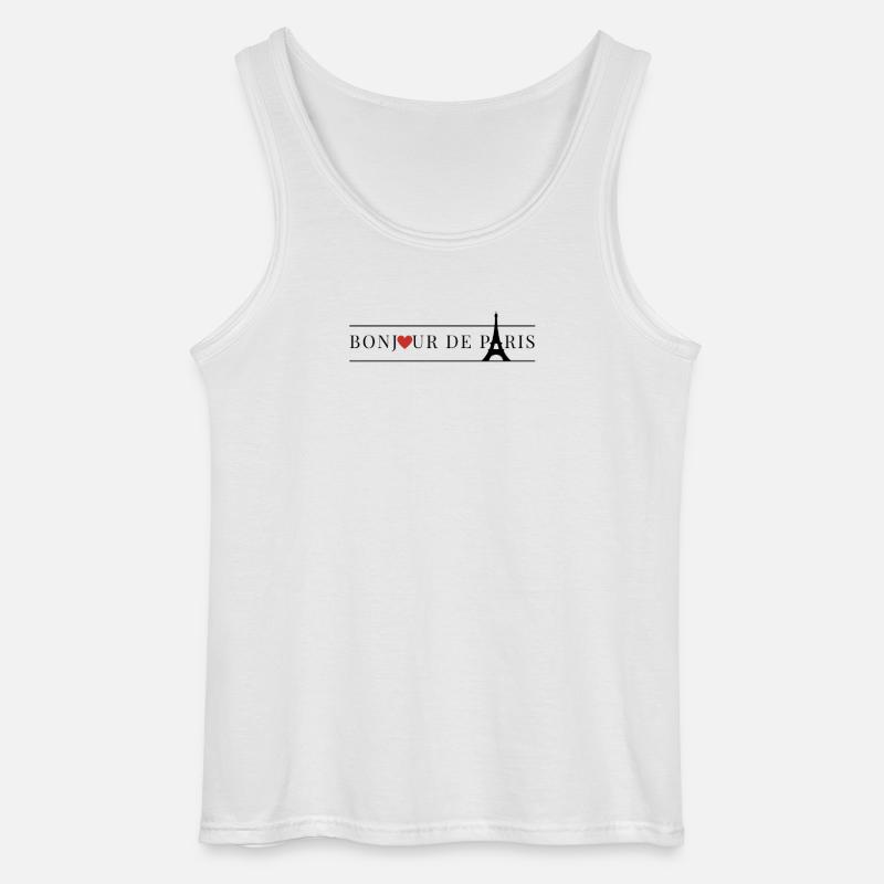 Paris Frankreich Eiffelturm - Gildan Männer Tank Top - Weiß